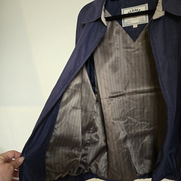 Aberdeen collection mens blue bomber jacket Large with adjustable cuffs - Picture 6 of 16